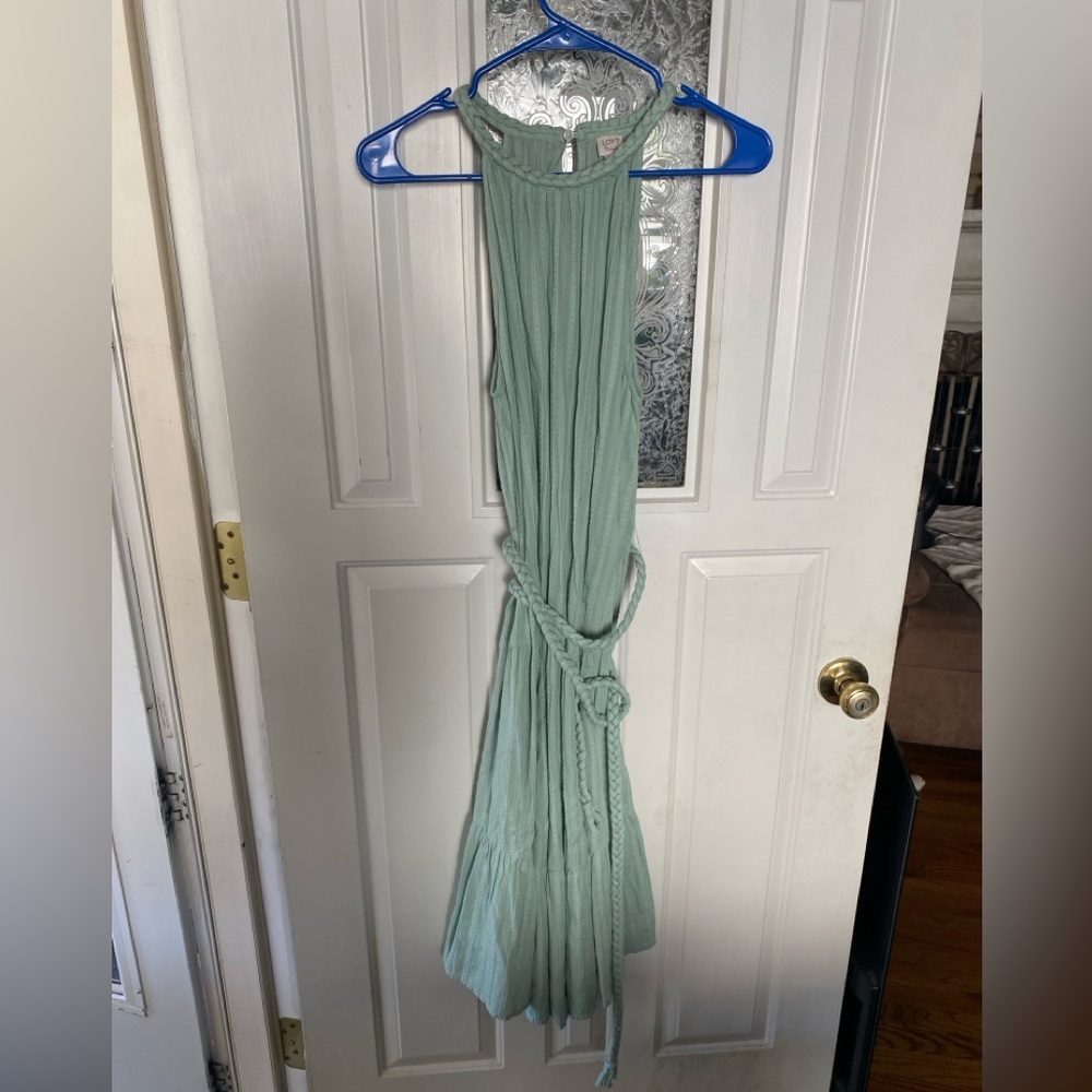 LOFT Light Green Sleeveless Dress
